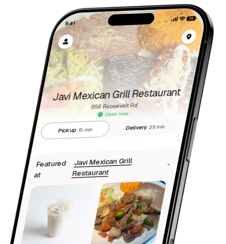 Javi Mexican Grill Restaurant app preview