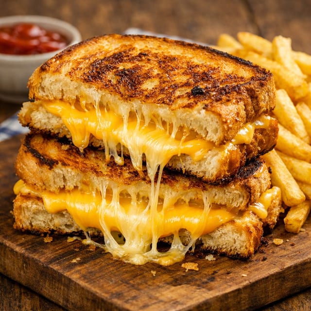 Kids Grilled Cheese with Fries.