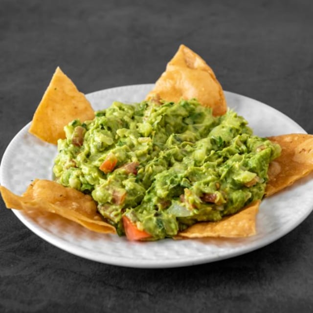 Large Guacamole with Chips.